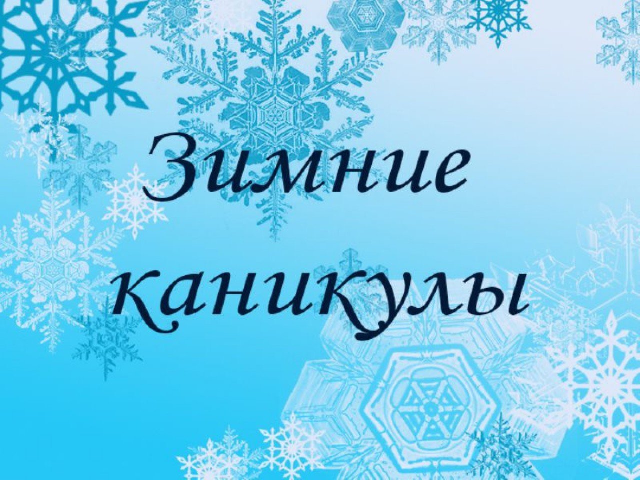 Новогодние каникулы.